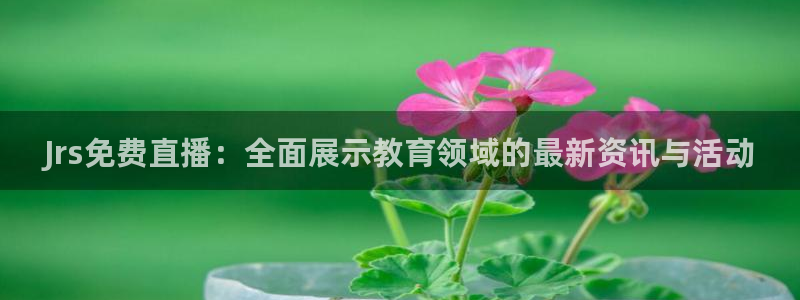 松鼠客户端：Jrs免费直播：全面展示教育领域的最新资讯与活动